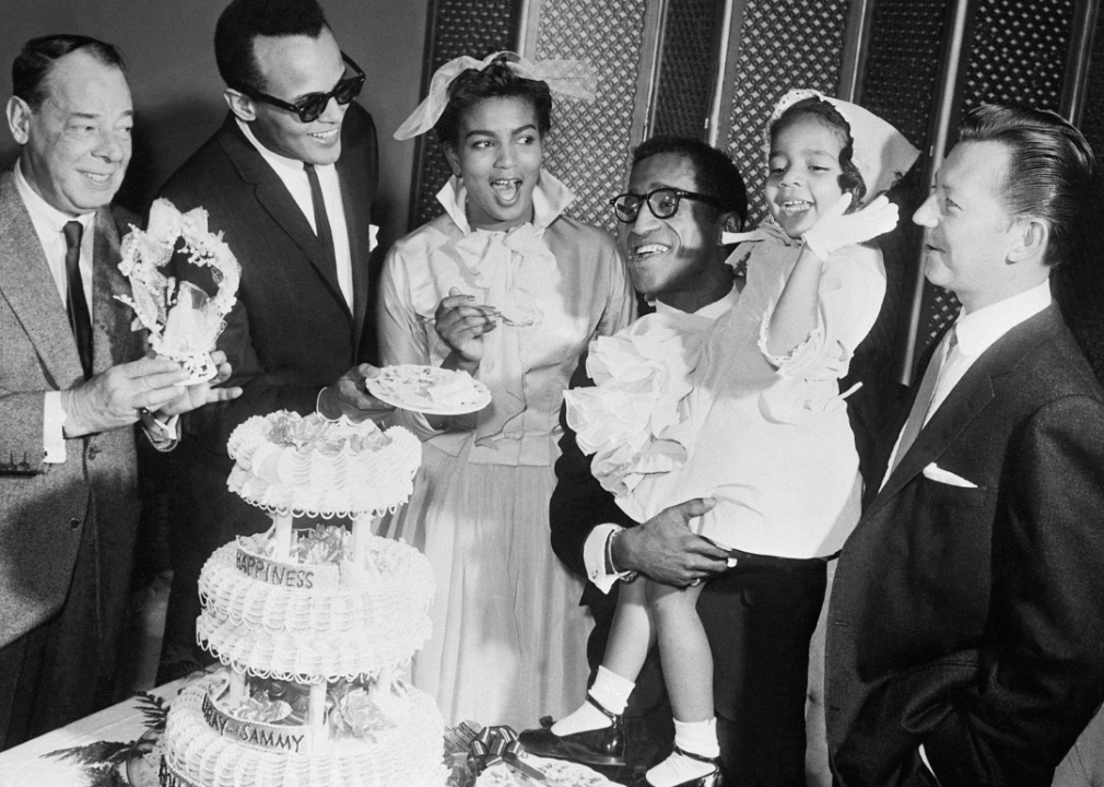 Sammy Davis Jr. and Loray White — Jan. 10, 1958